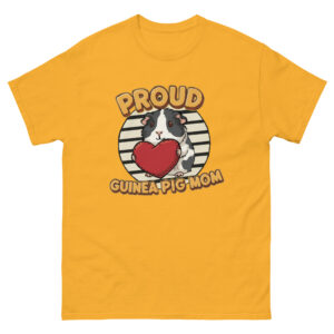 Unisex T-shirt Proud Guinea Pig mom (Black & White)