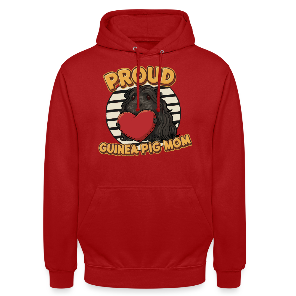 Hoodie Proud Guinea Pig Mom (Long dark hair)